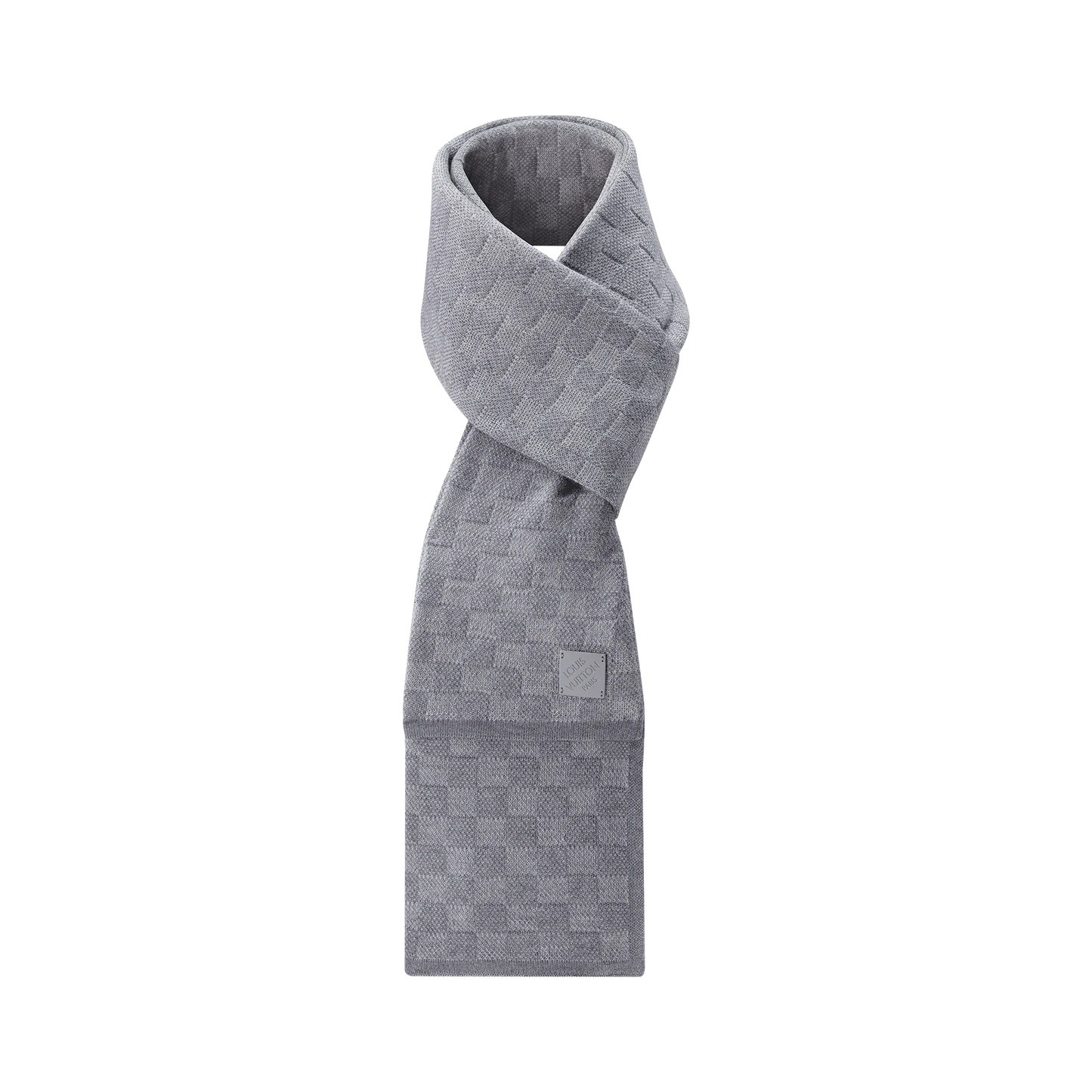 Écharpe Louis-Vuitton Quadrillage gris